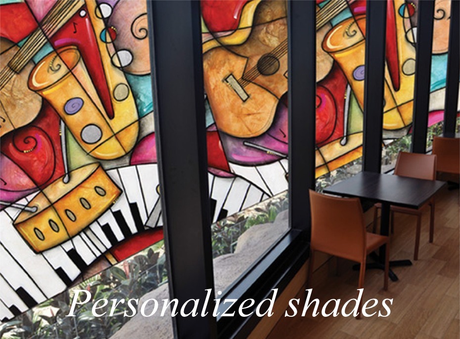 Roller Shades 3 custom prints